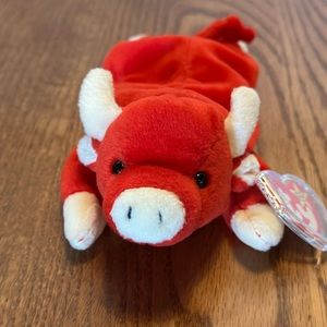 $5.00 Sale! Vintage Snort the Bull Ty Beanie Baby RETIRED
